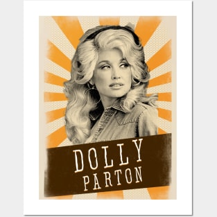 Vintage Aesthetic Dolly Parton 1970s Posters and Art